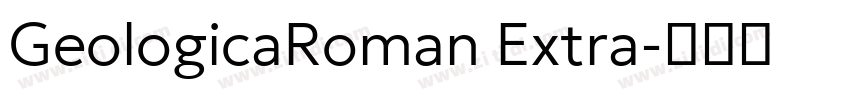 GeologicaRoman Extra字体转换